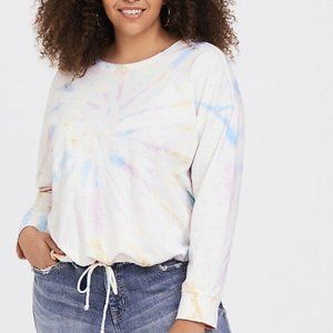 Torrid  Pastel Tie Dye French Terry Sweatshirt ~ 3